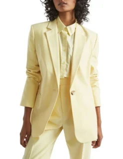 Boyfriend Blazer In Yellow