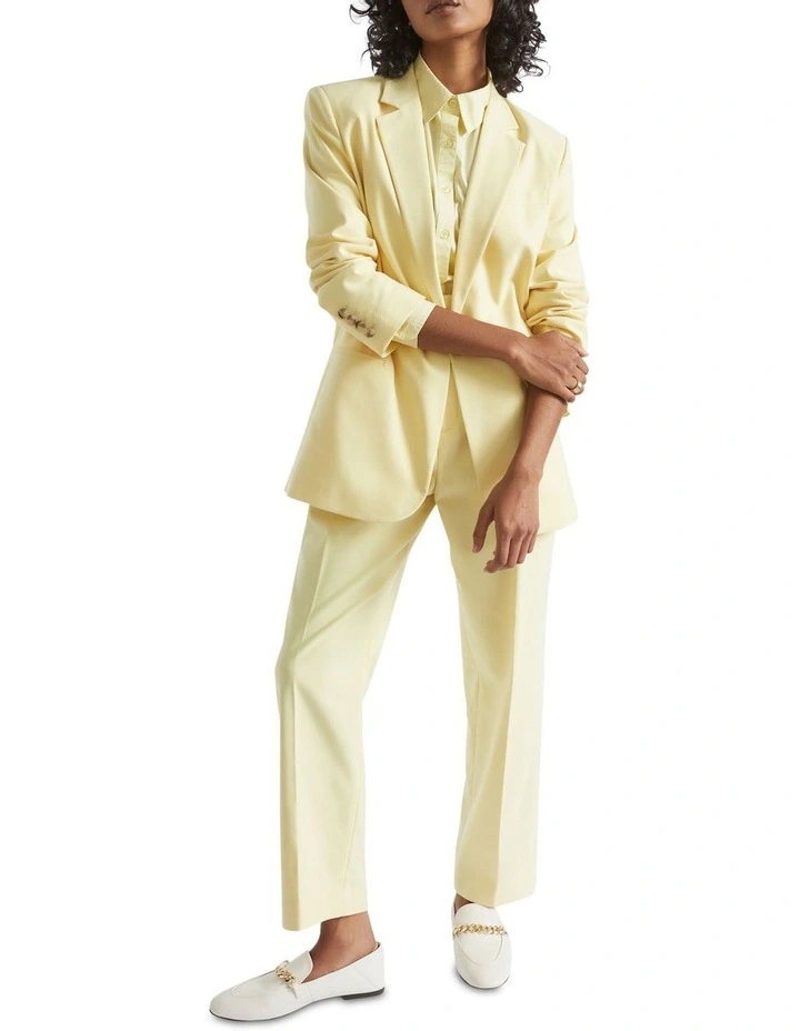 Boyfriend Blazer In Yellow 3 Boyfriend Blazer In Yellow - Image 3