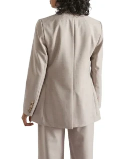 Wool Blend Relaxed Blazer In Grey 7 Wool Blend Relaxed Blazer In Grey -Heritage 988422400 988386310 4 720x928