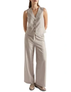 Wool Blend Waistcoat In Grey -Heritage 988422670 3 720x928