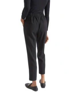 Slim Leg Elasticated Pant In Black -Heritage 988423930 4 720x928