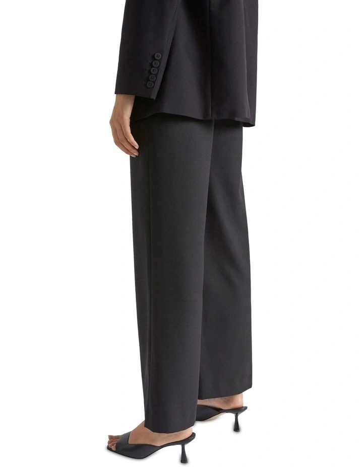 Wool Blend Trouser In Black 4 Wool Blend Trouser In Black - Image 4
