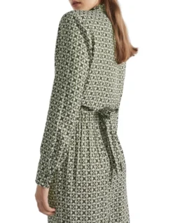 Mini Geo Wrap Shirt In Green Multi 7 Mini Geo Wrap Shirt In Green Multi -Heritage 988425730 4 720x928