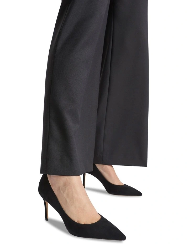 Nina Pointed Pump In Black Suede 2 Nina Pointed Pump In Black Suede - Image 2