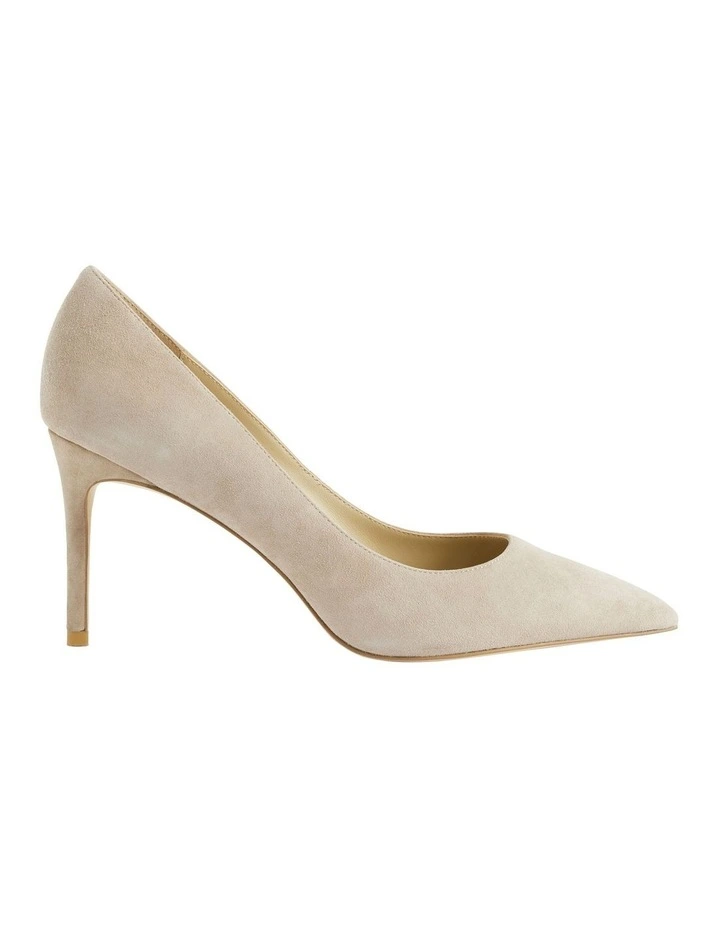 Nina Pointed Pump In Storm Suede 1 Nina Pointed Pump In Storm Suede