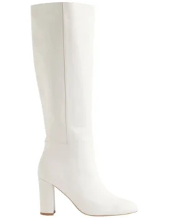 Sophie Knee High Boot In Bone