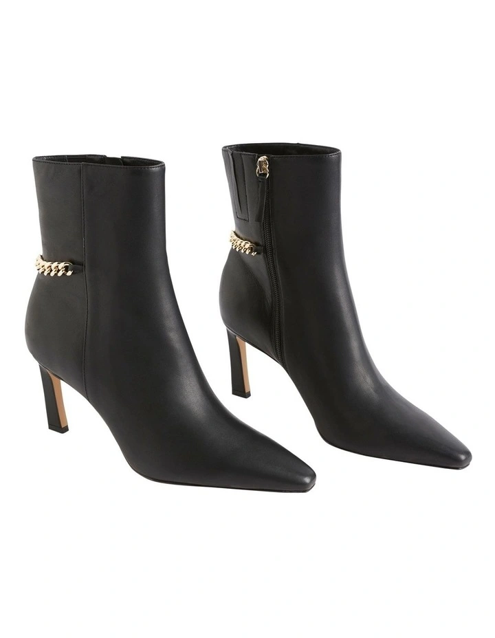 Charlotte Chain Boot In Black 2 Charlotte Chain Boot In Black - Image 2