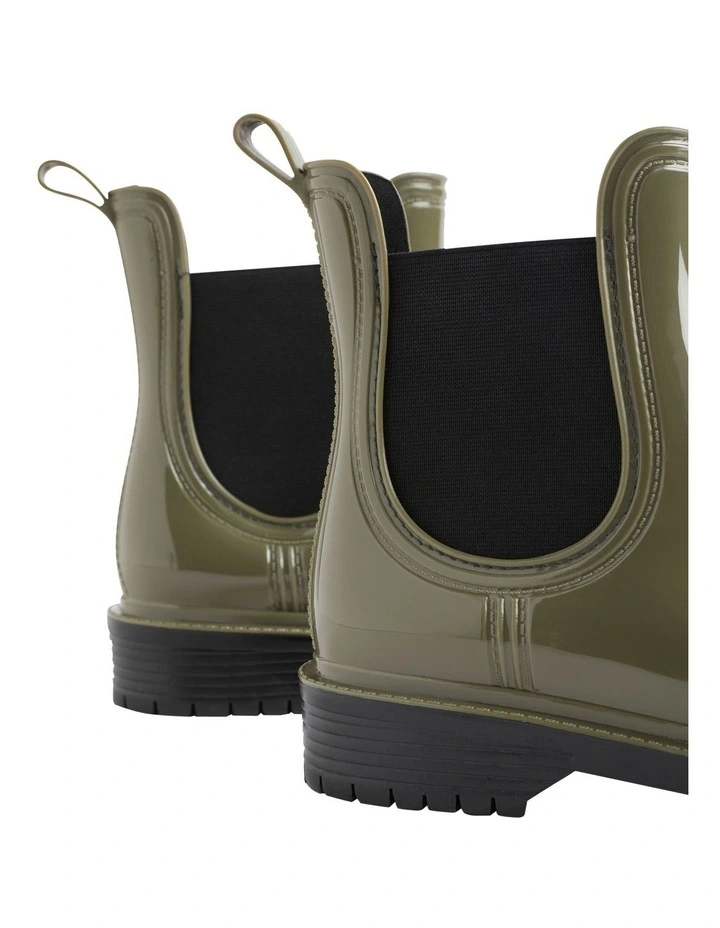 Emily Jelly Ankle Boot In Fern 4 Emily Jelly Ankle Boot In Fern - Image 4