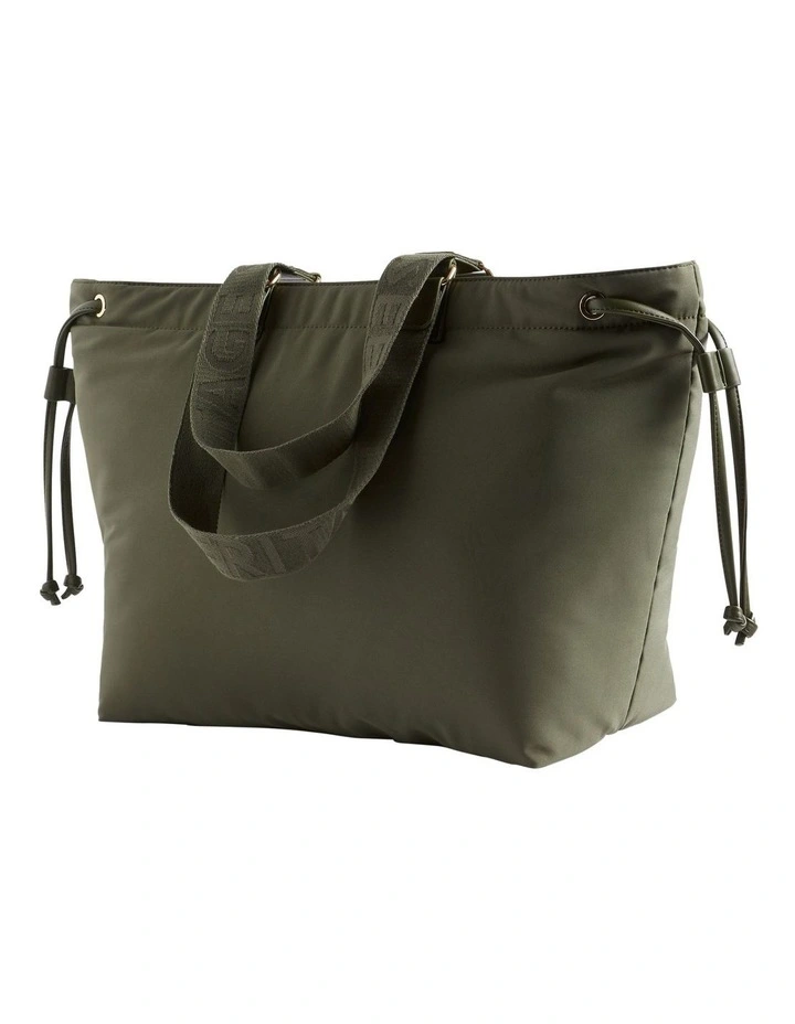 Logo Tote In Green 2 Logo Tote In Green - Image 2