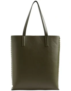 Chain Tote In Dark Fern
