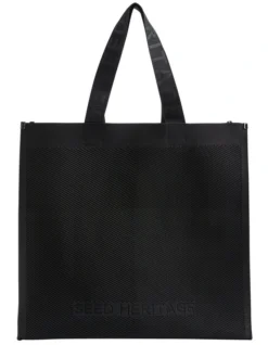 Knitted Tote In Black