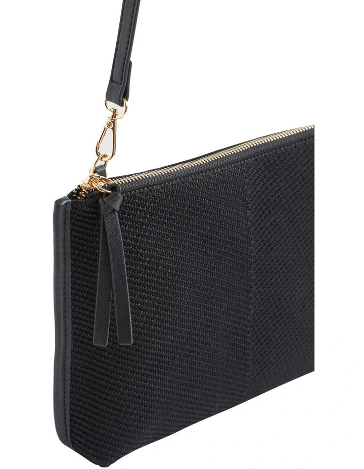 Knitted Crossbody Bag In Black 4 Knitted Crossbody Bag In Black - Image 4