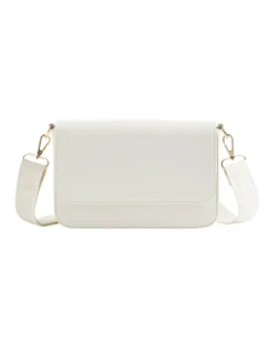 Logo Crossbody Bag In Bone