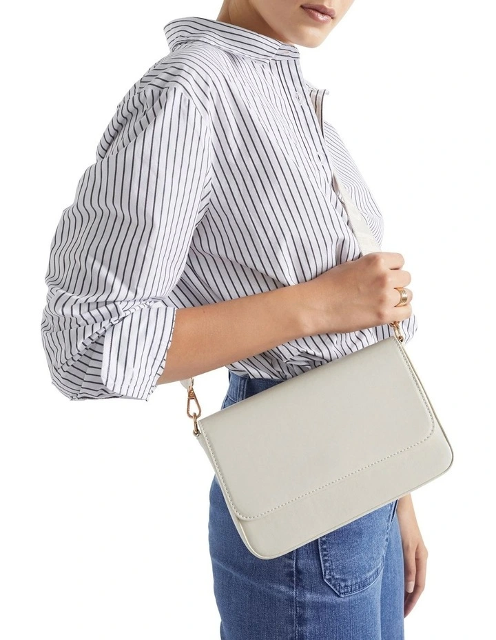 Logo Crossbody Bag In Bone 2 Logo Crossbody Bag In Bone - Image 2