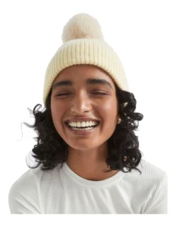 Pom Pom Beanie In Soft Butter -Heritage 988449310 988442290 3 720x928