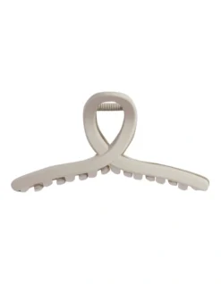 Curved Hair Claw In Light Storm