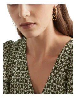 Layered Hoop In Gold 5 Layered Hoop In Gold -Heritage 988451020 3 720x928