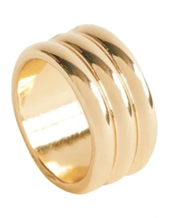 Ridged Ring In Gold