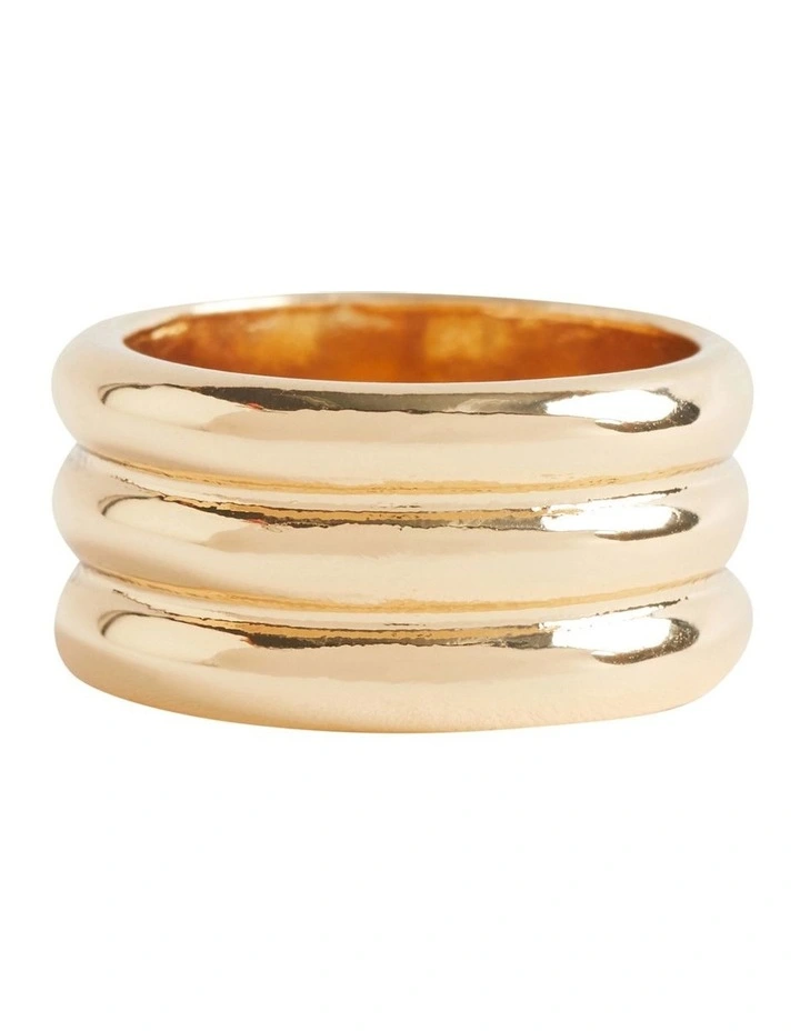 Ridged Ring In Gold 3 Ridged Ring In Gold - Image 3