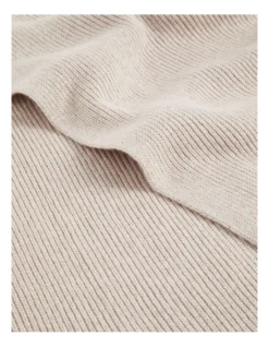 Rib Knit Scarf In Grey -Heritage 988452460 988446970 3 720x928