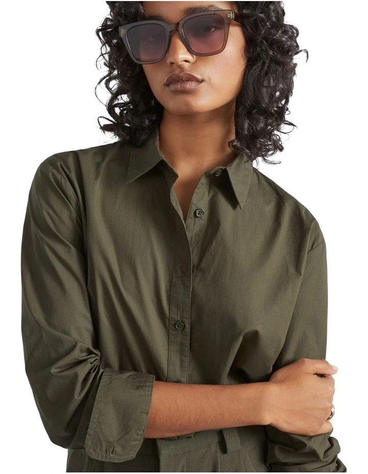 Danielle D Frame Sunglasses In Dark Fern 3 Danielle D Frame Sunglasses In Dark Fern - Image 3