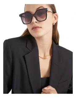 Erica D Frame Sunglasses In Black -Heritage 988453000 988447870 3 720x928